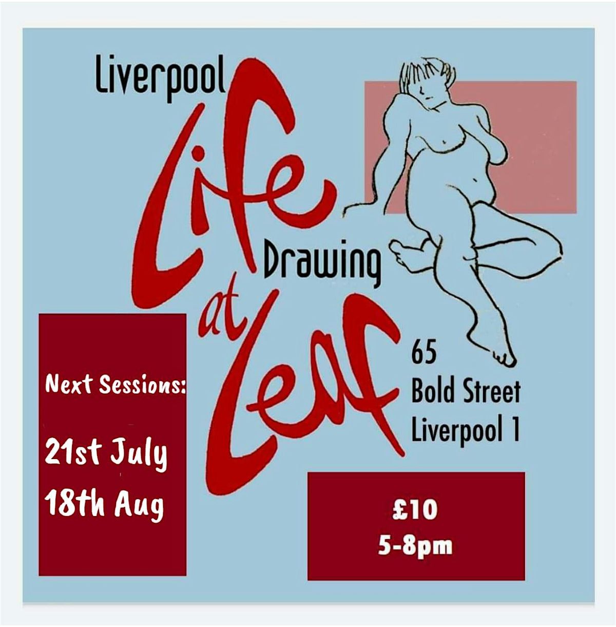 Liverpool Life Drawing - Leaf on Bold Street