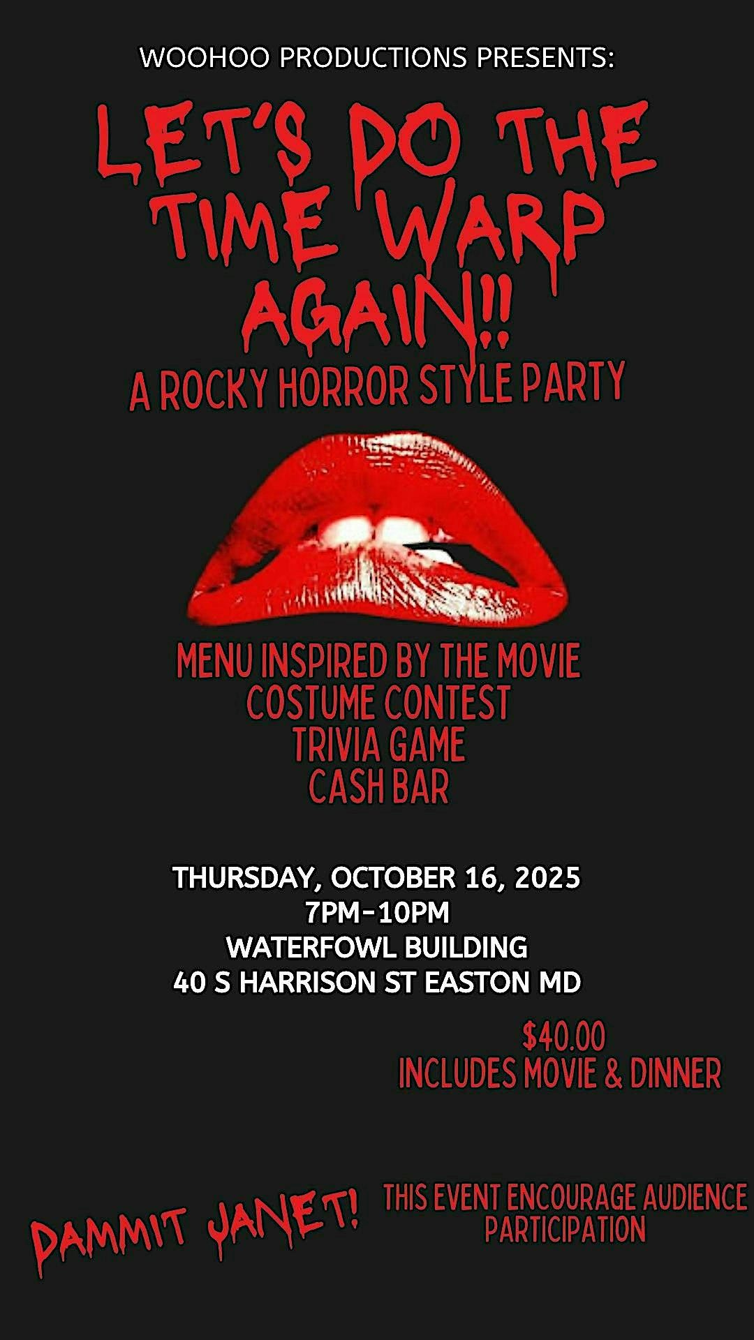 Let's Do The Time Warp Again! A Rocky Horror Style Party