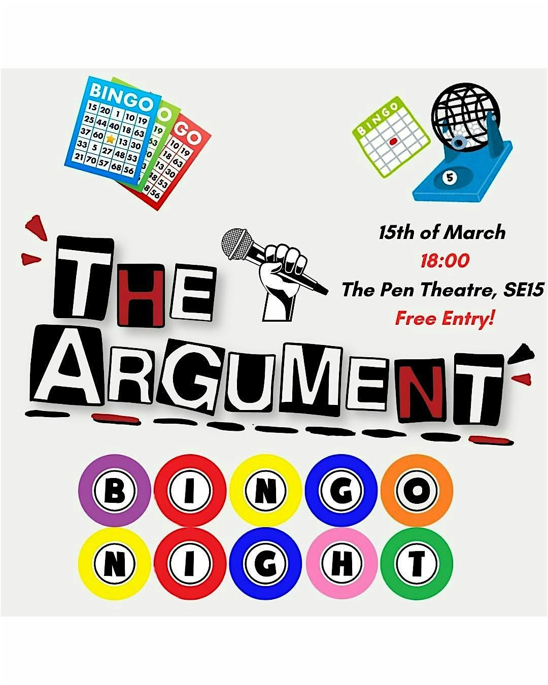 Spare The Rod Theatre - Bingo Fundraiser for 'The Argument'