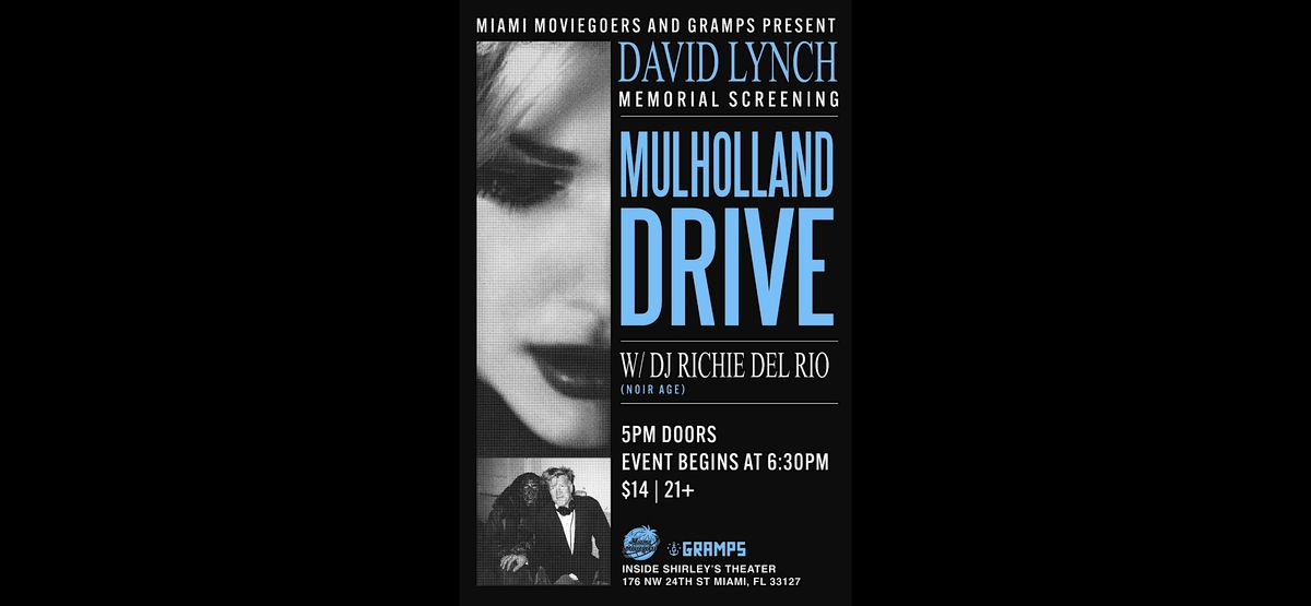 David Lynch Memorial Screening: Mulholland Drive