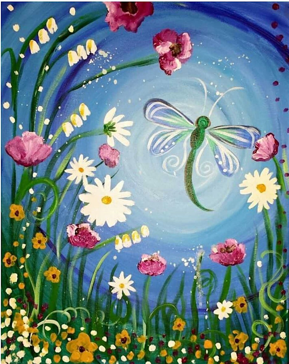 Paint & Sip at Bonus Rounds Pizza: Create Your Own Masterpiece (Spring)