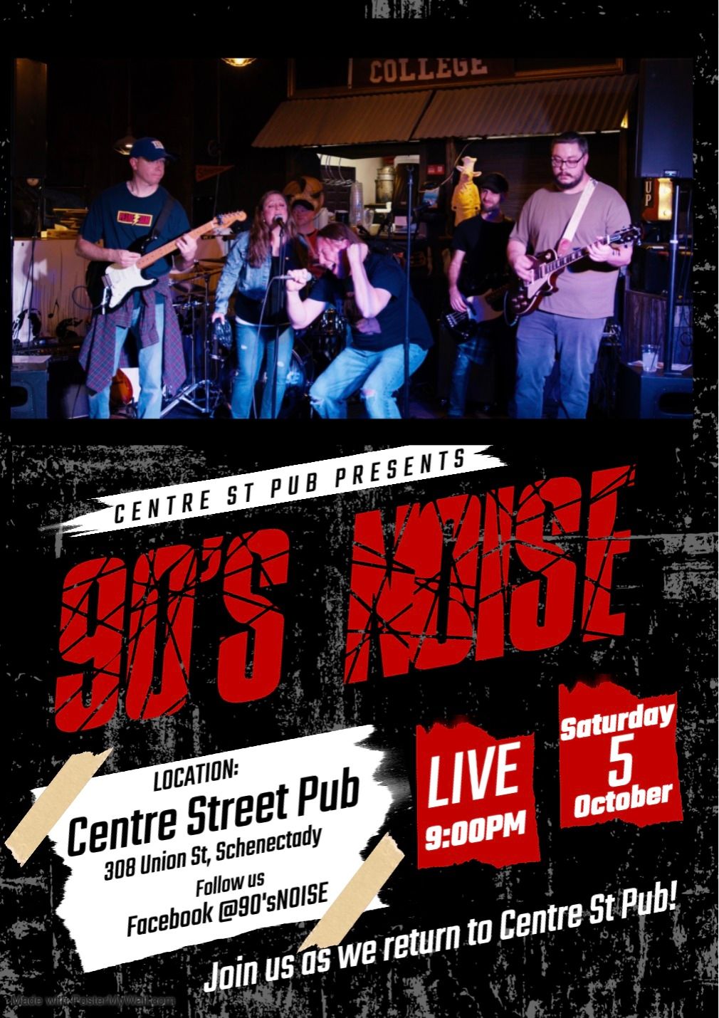 90's NOISE Returns to Centre St Pub