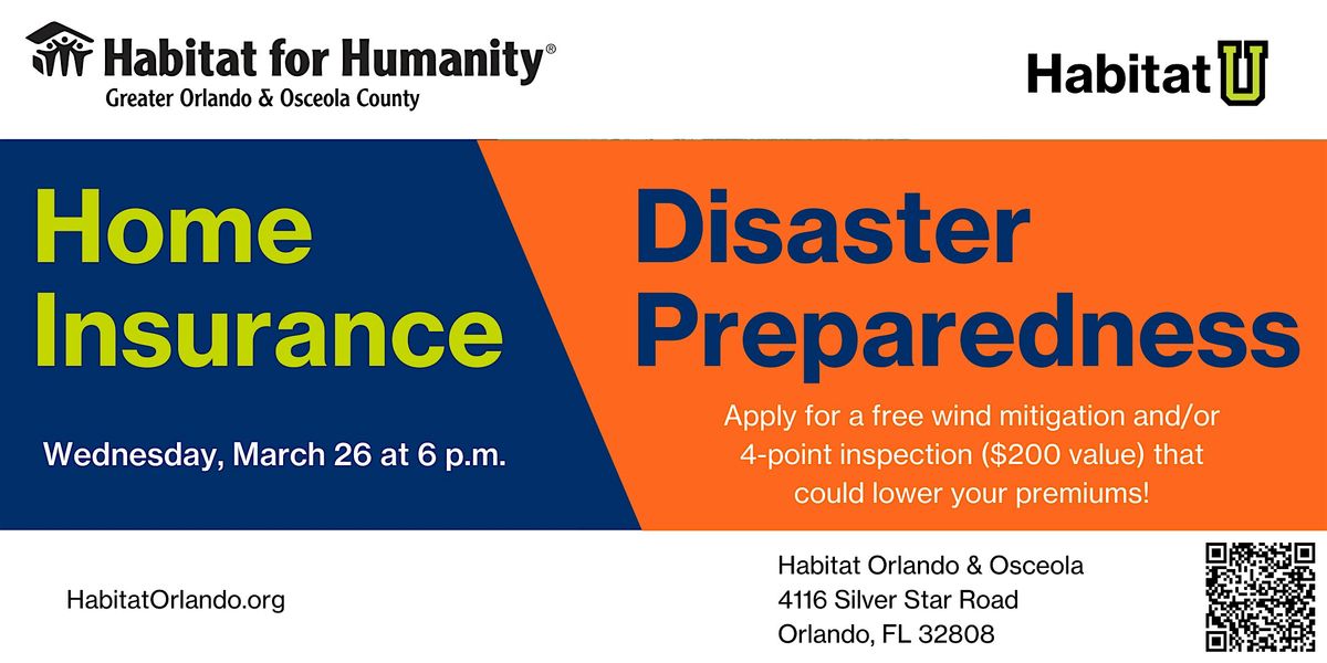 Habitat U Disaster Preparedness & Home Insurance