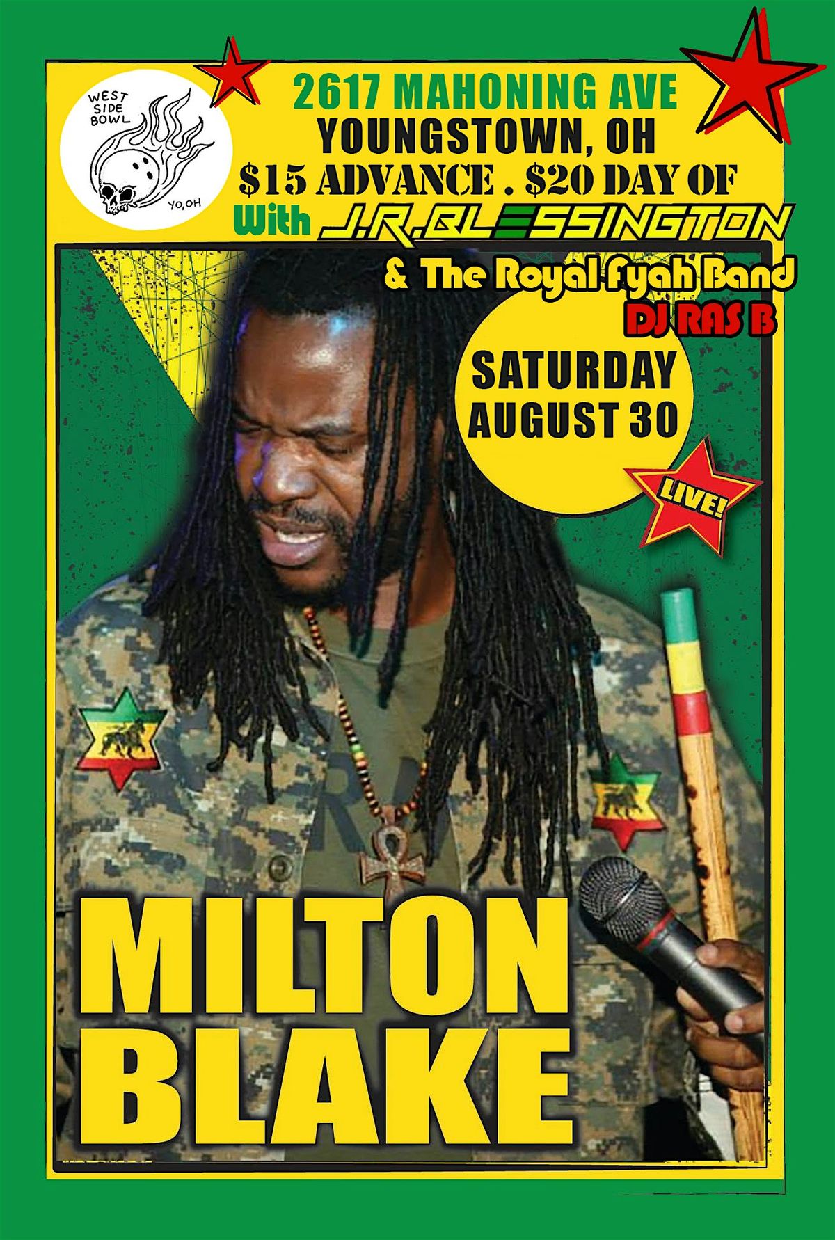 Milton Blake\/J.R. Blessington &The Royal Fyah Band\/DJ RAS B