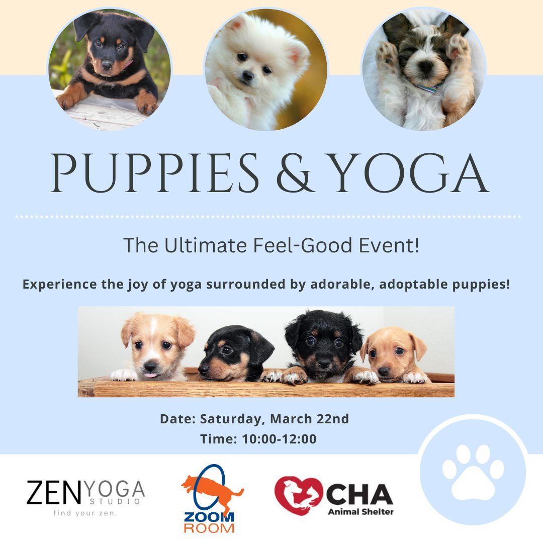 Puppies & Yoga: The Ultimate Feel-Good Event!