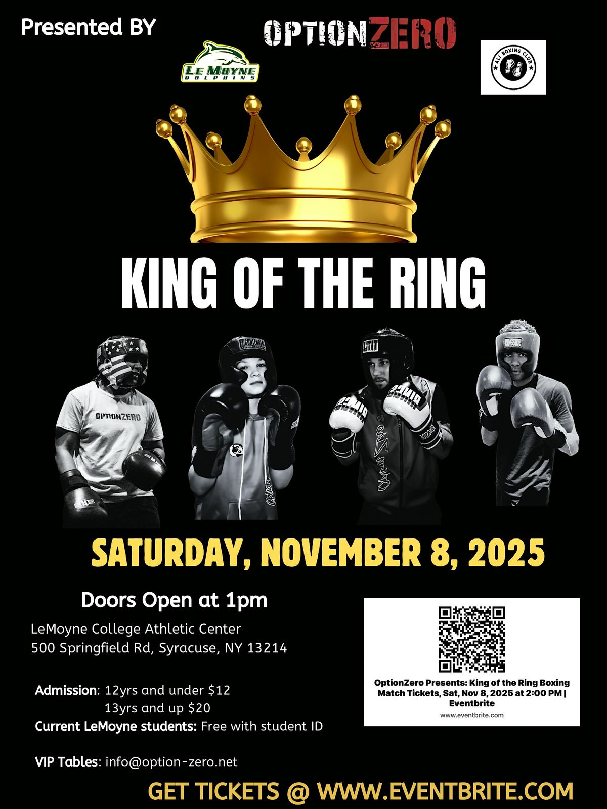 OptionZero Presents: King of the Ring Boxing Match