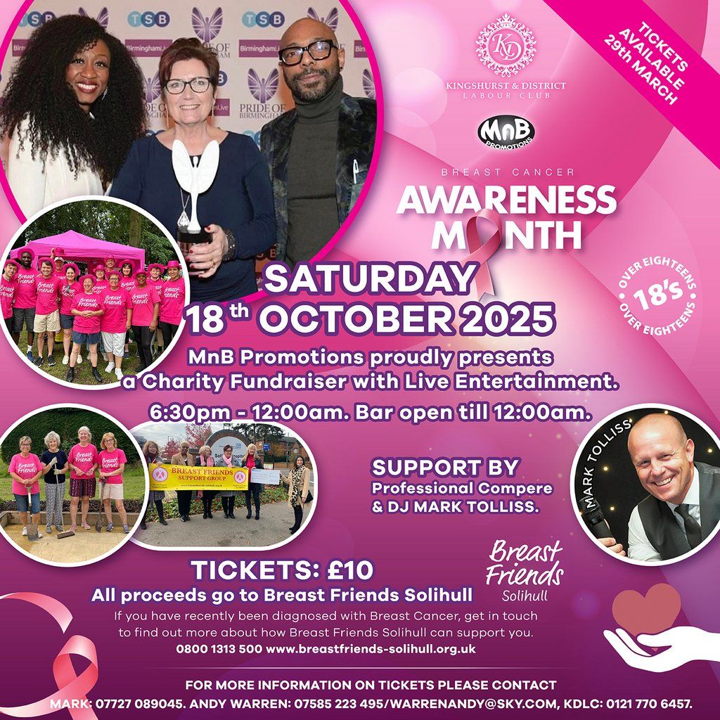 Charity Fundraiser for Breast Friends of Solihull