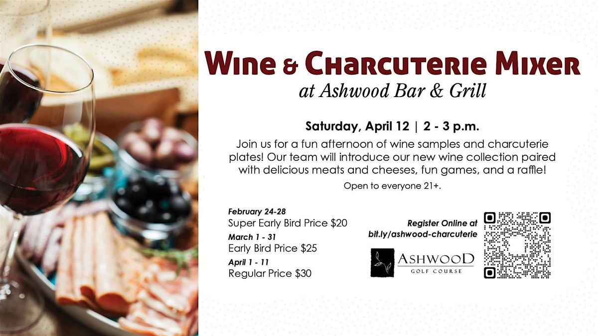 Wine & Charcuterie Mixer at Ashwood