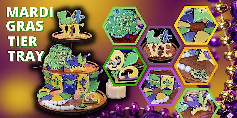 Mardi Gras Tier Tray Workshop