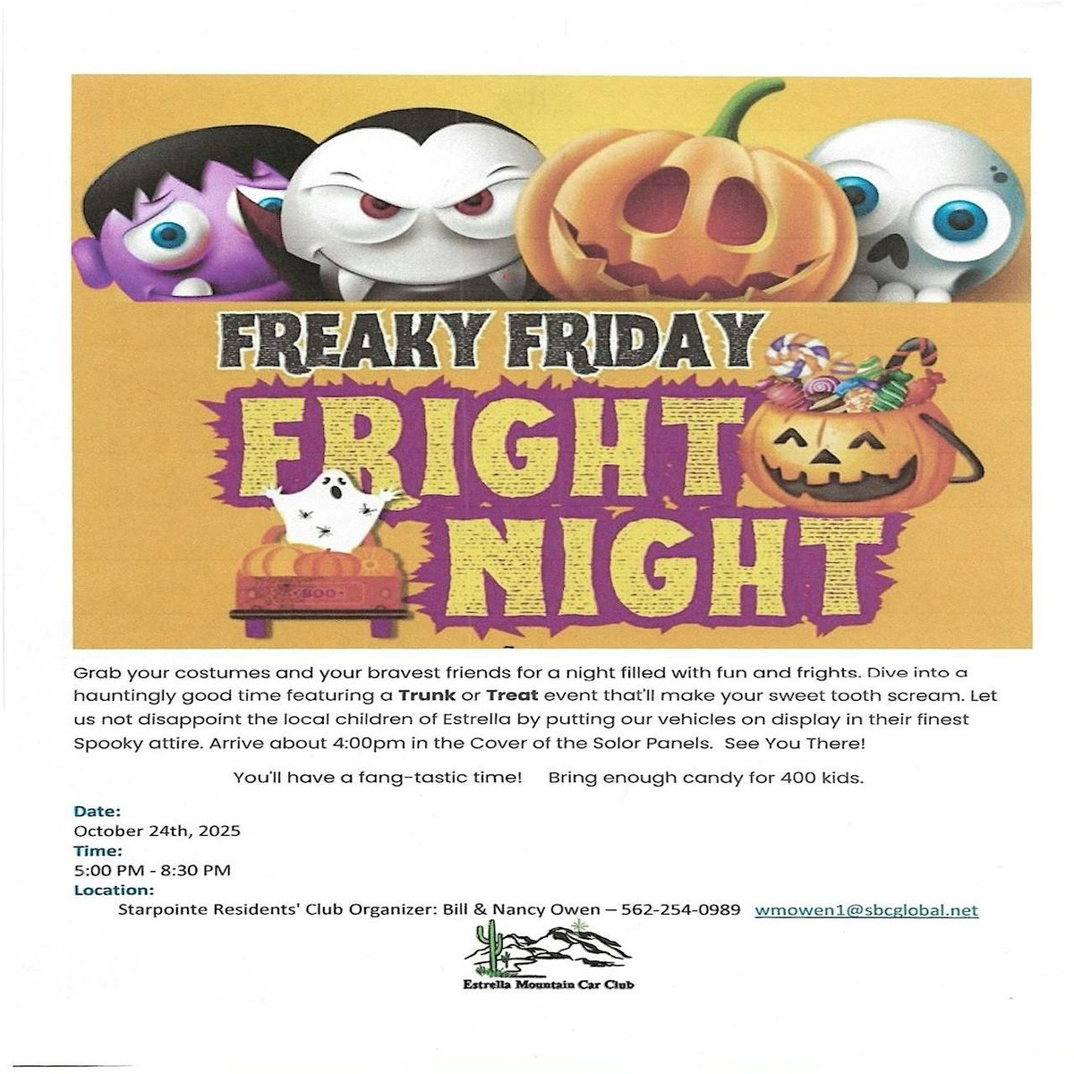 FREAKY FRIDAY FRIGHT NIGHT TRUNK OR TREAT