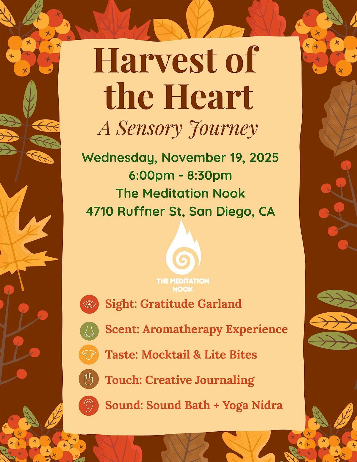 Harvest of the Heart: A Sensory Journey