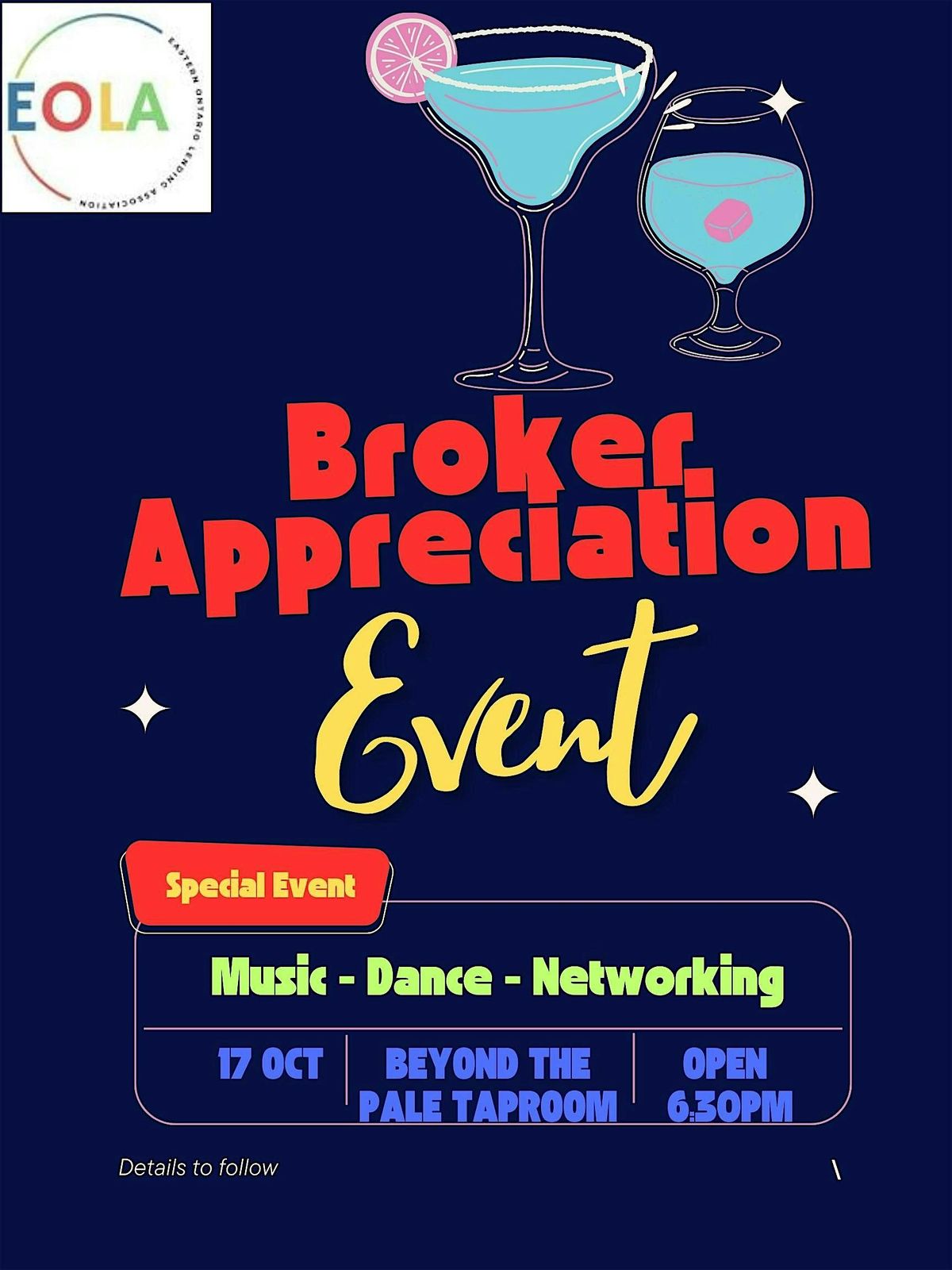 EOLA Broker Appreciation Event - Beyond The Pale - Byward Market