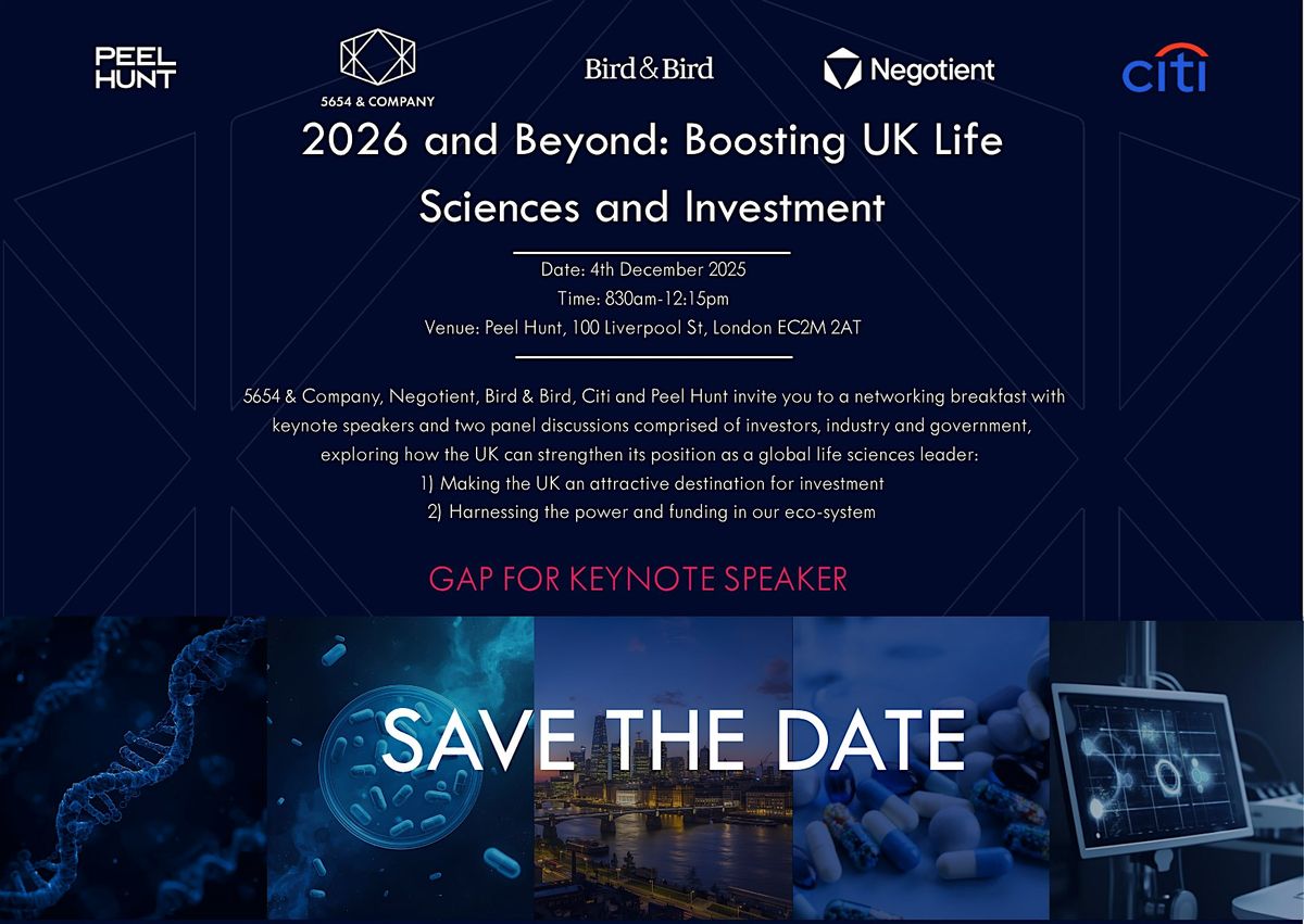 2026 and Beyond: Boosting UK Life Sciences and Investment