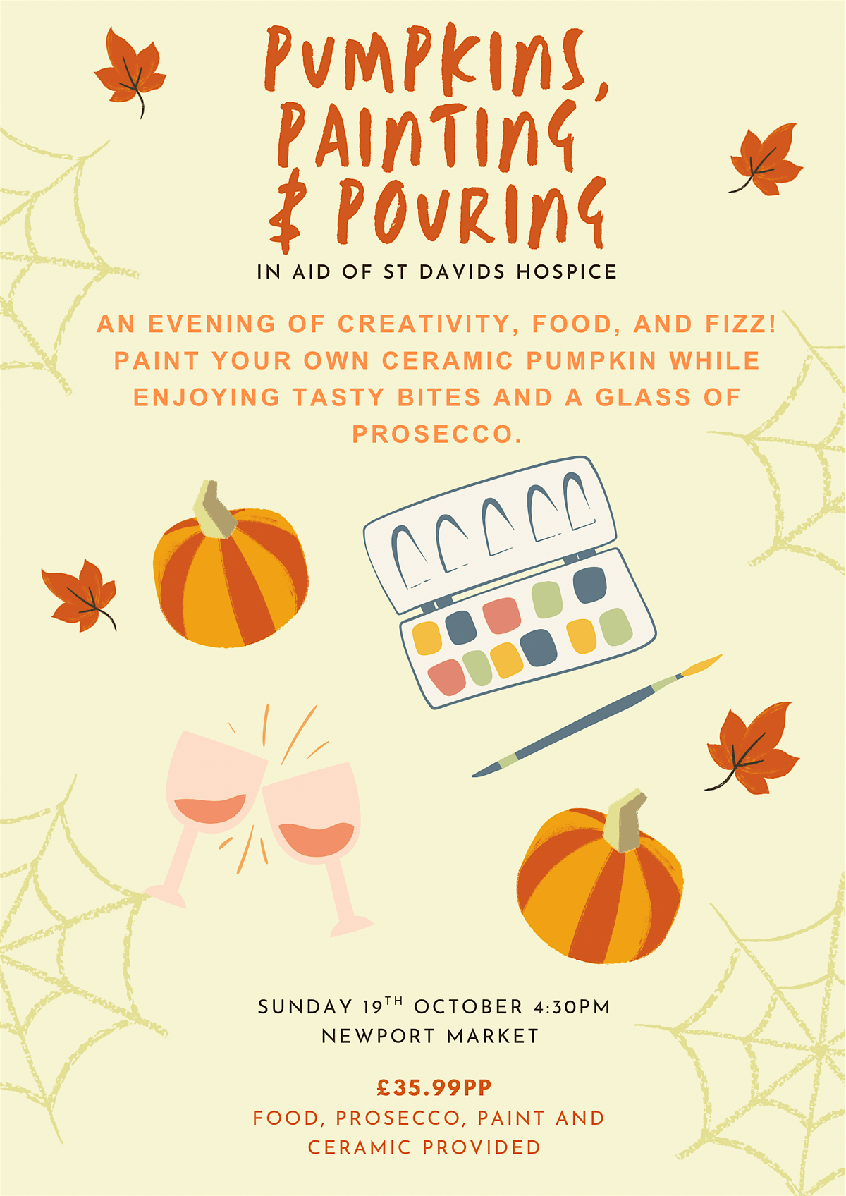 Pumpkin Paint and Sip Fundraiser
