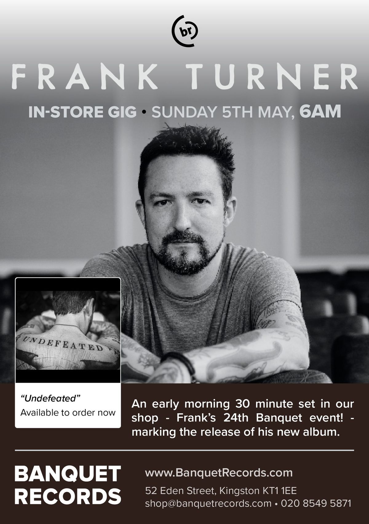 Frank Turner in-store at Banquet Records