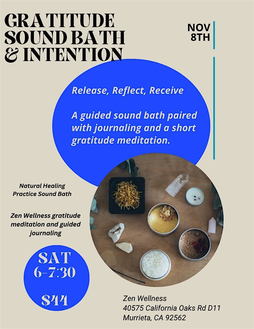 Gratitude Sound Bath & Intention Event
