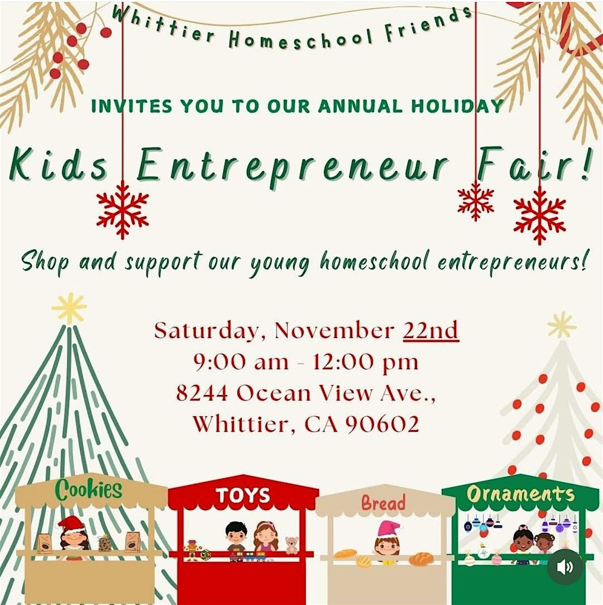 Kids Holiday Entrepreneur Fair