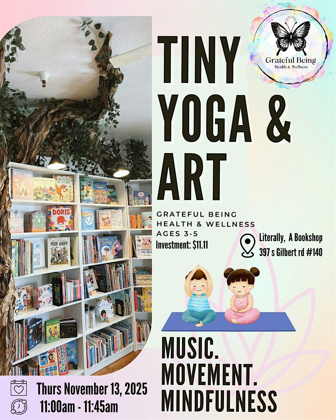 Tiny Yoga & Art Class