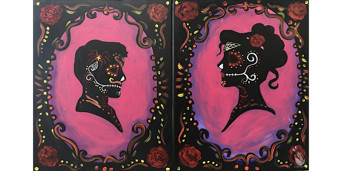 Duet de los Muertos - Paint and Sip in Denver | Classpop!\u2122
