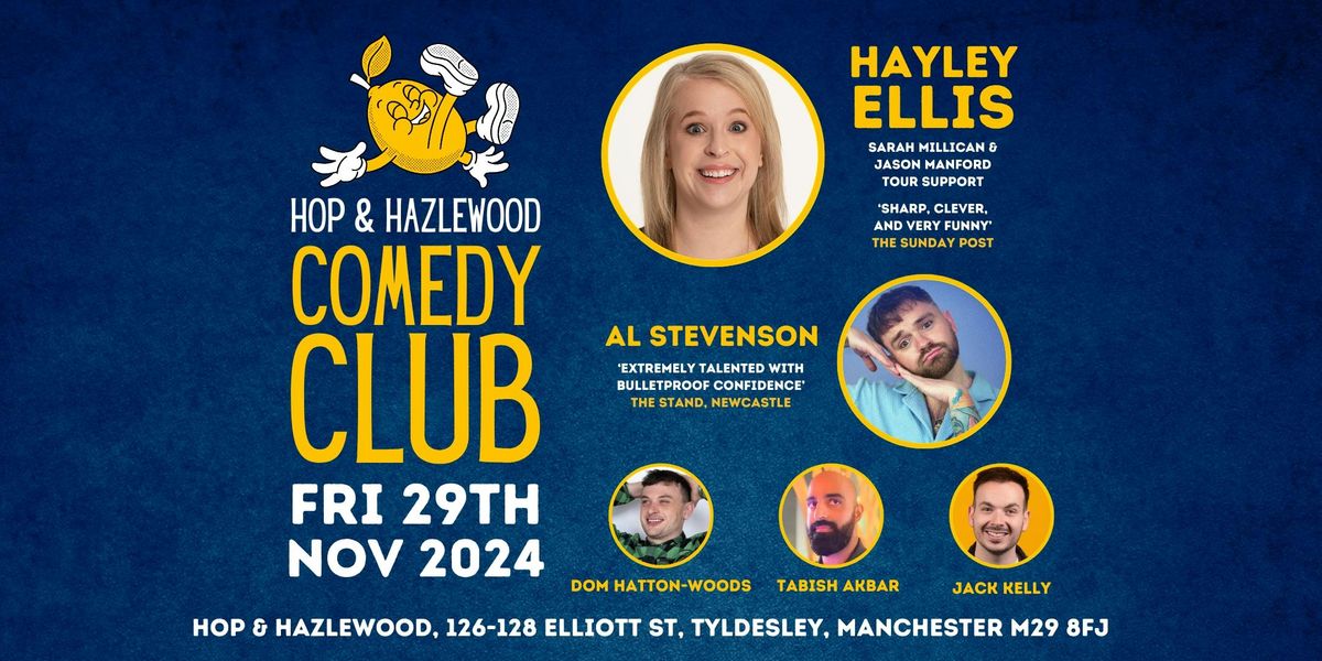 Hop &amp; Hazlewood Comedy Club | 29th November 2024