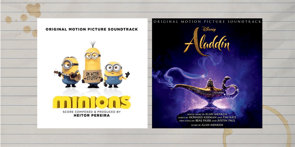 Writing to music from... Minions + Aladdin