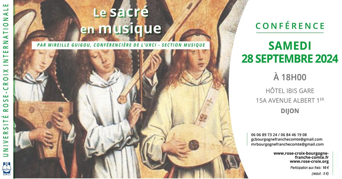 Conf\u00e9rence | Le sacr\u00e9 en musique