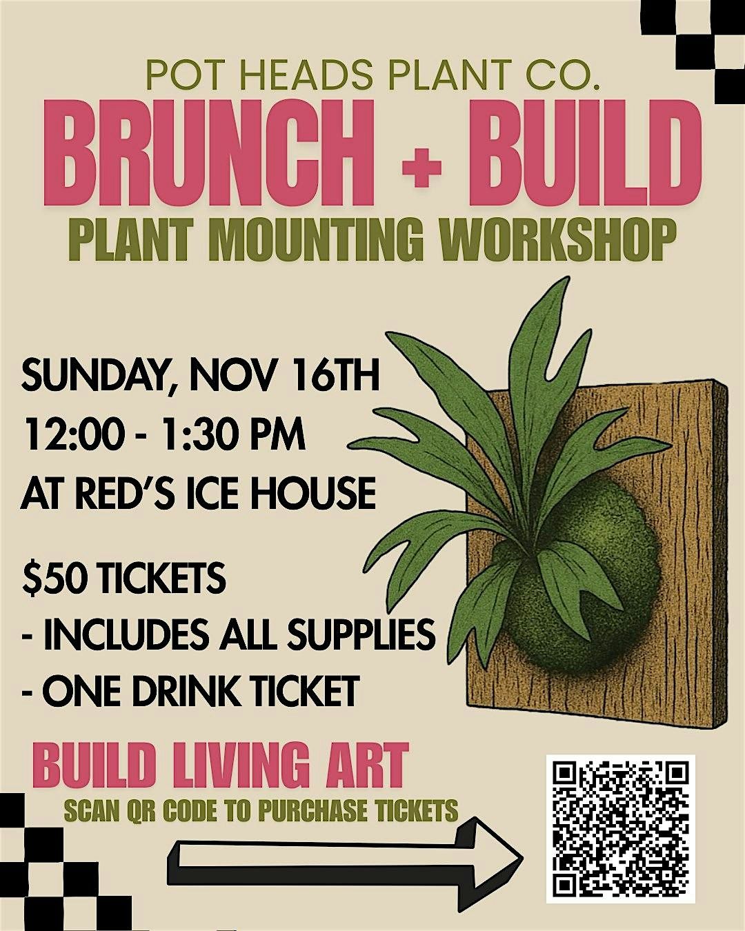 Brunch + Build - Plant Mounting