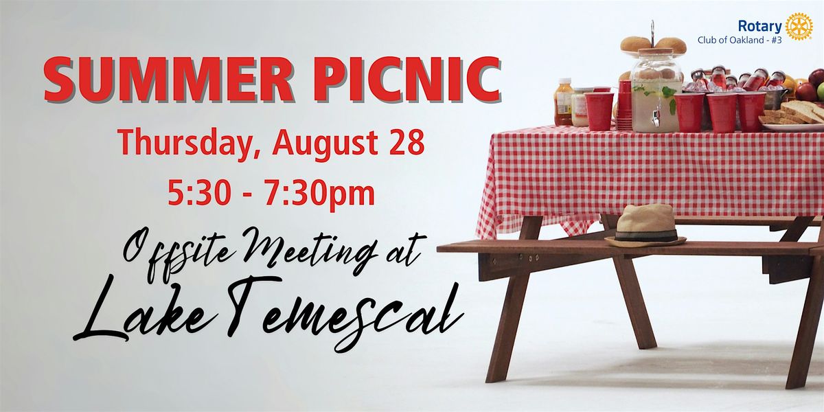 Annual Summer Picnic at Lake Temescal