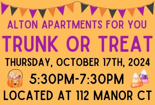 TRUNK OR TREAT at Alton Apartments For You 