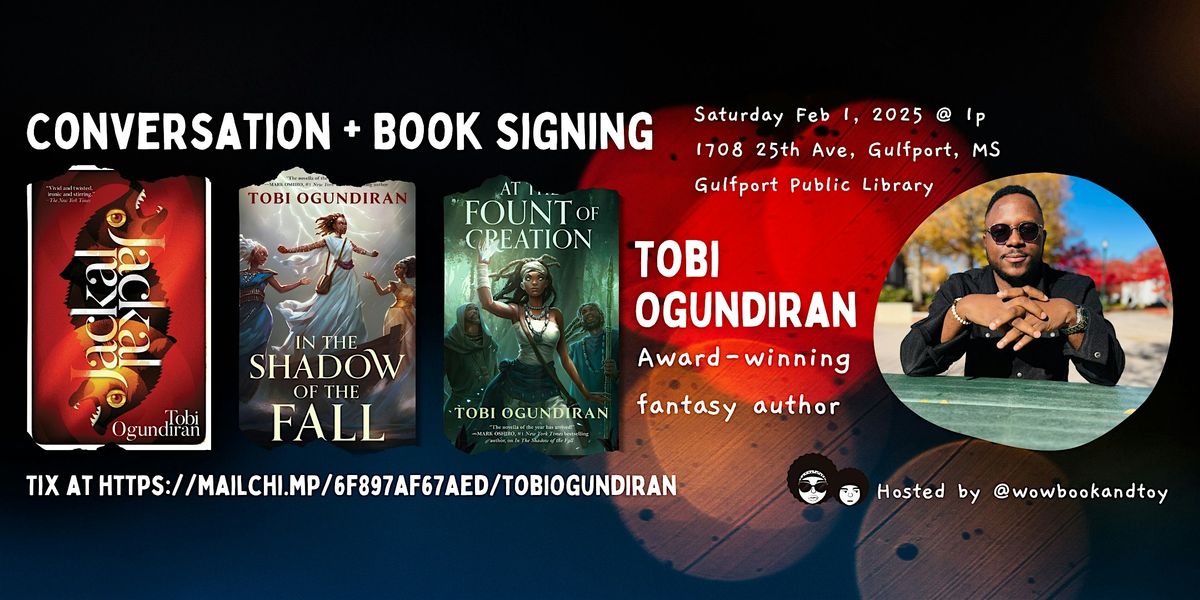 Tobi Ogundiran: Conversation + Book signing