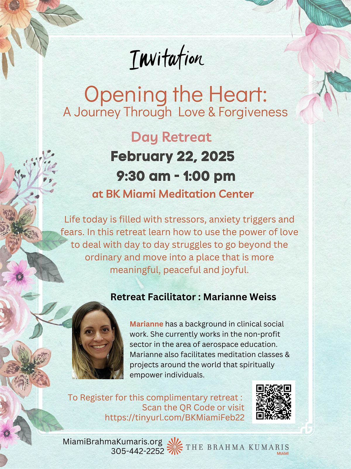 Day Retreat: Opening the Heart: A Journey Through Love & Forgiveness