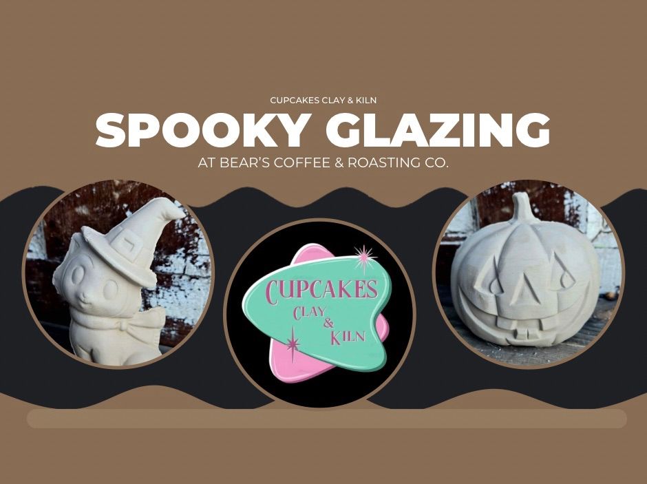 Spooky Glazing with Cupcakes Clay & Kiln 