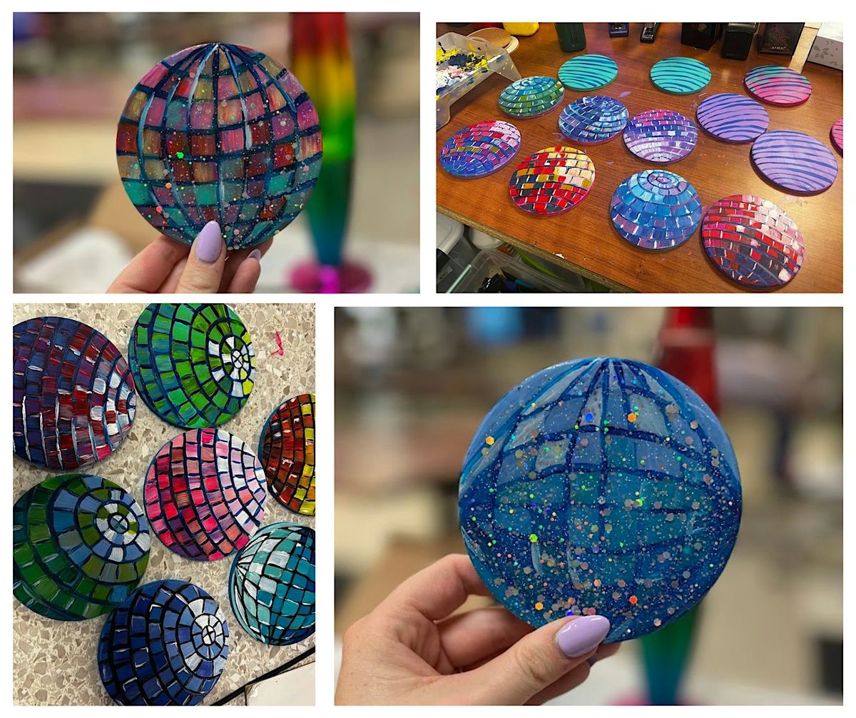 Creative Arts Workshop -  Disco Ball Coasters with Molly Carey