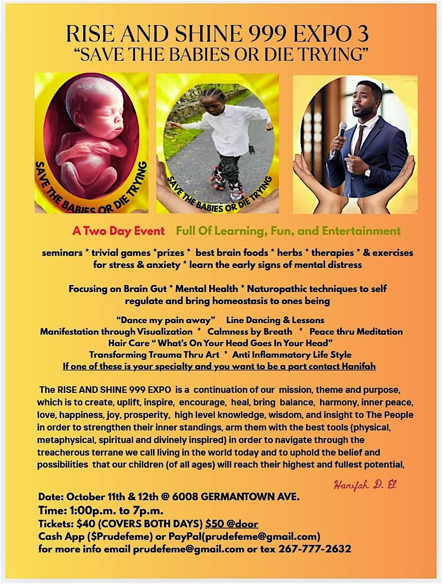 Rise and Shine 999  Where Health and Culture Intertwine Expo #3