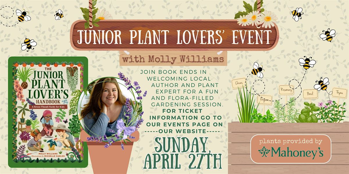 Junior Plant Lovers' Event with Author Molly Williams