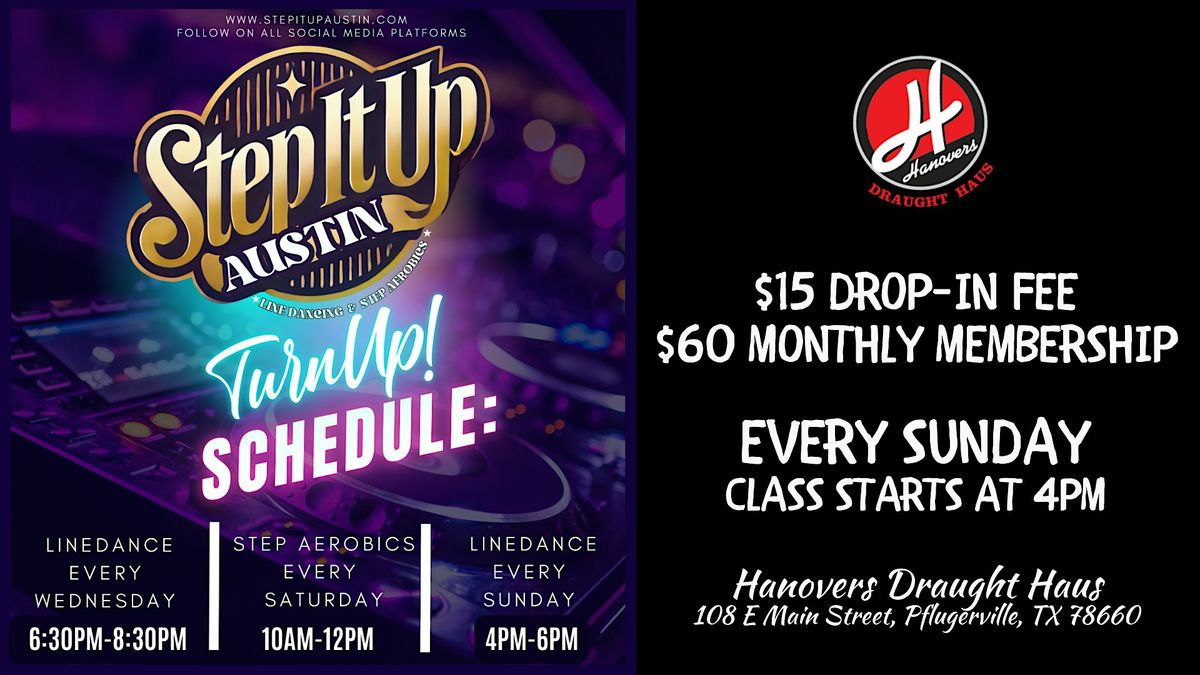 Step It Up ATX: Line Dance Class @ Hanovers Pflugerville