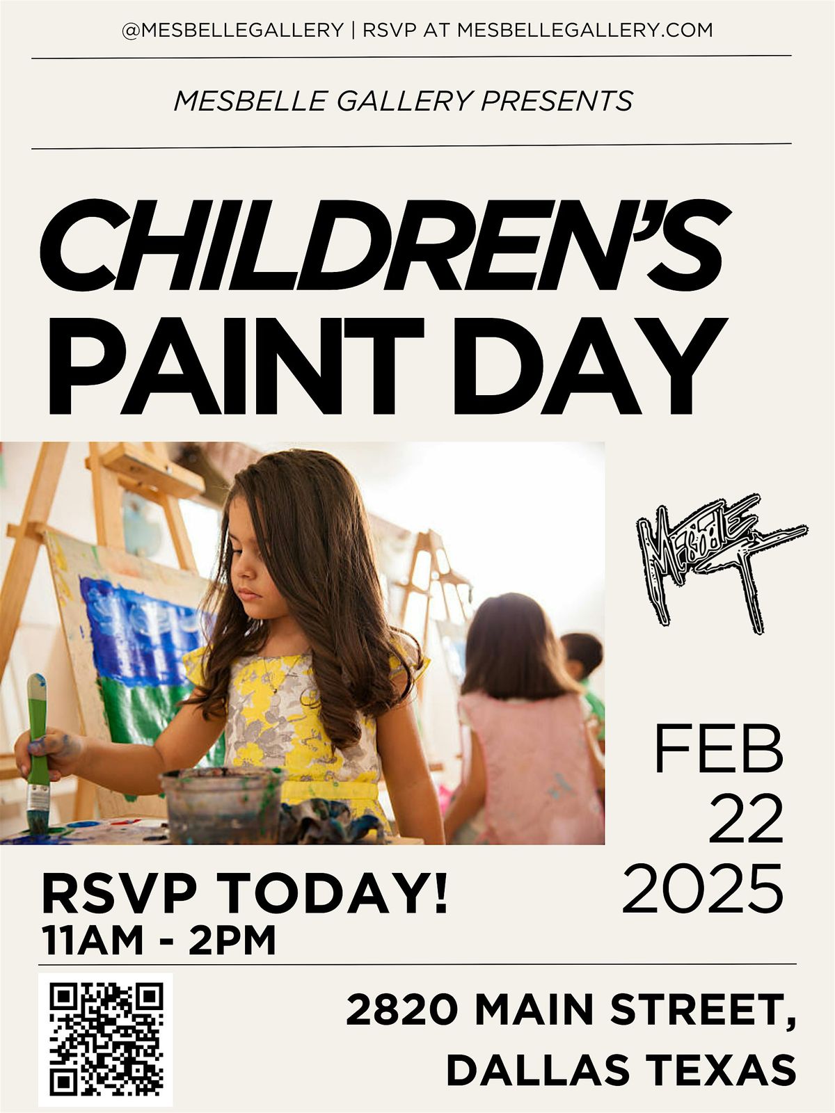 Children\u2019s Paint Day | MESBELLE Gallery