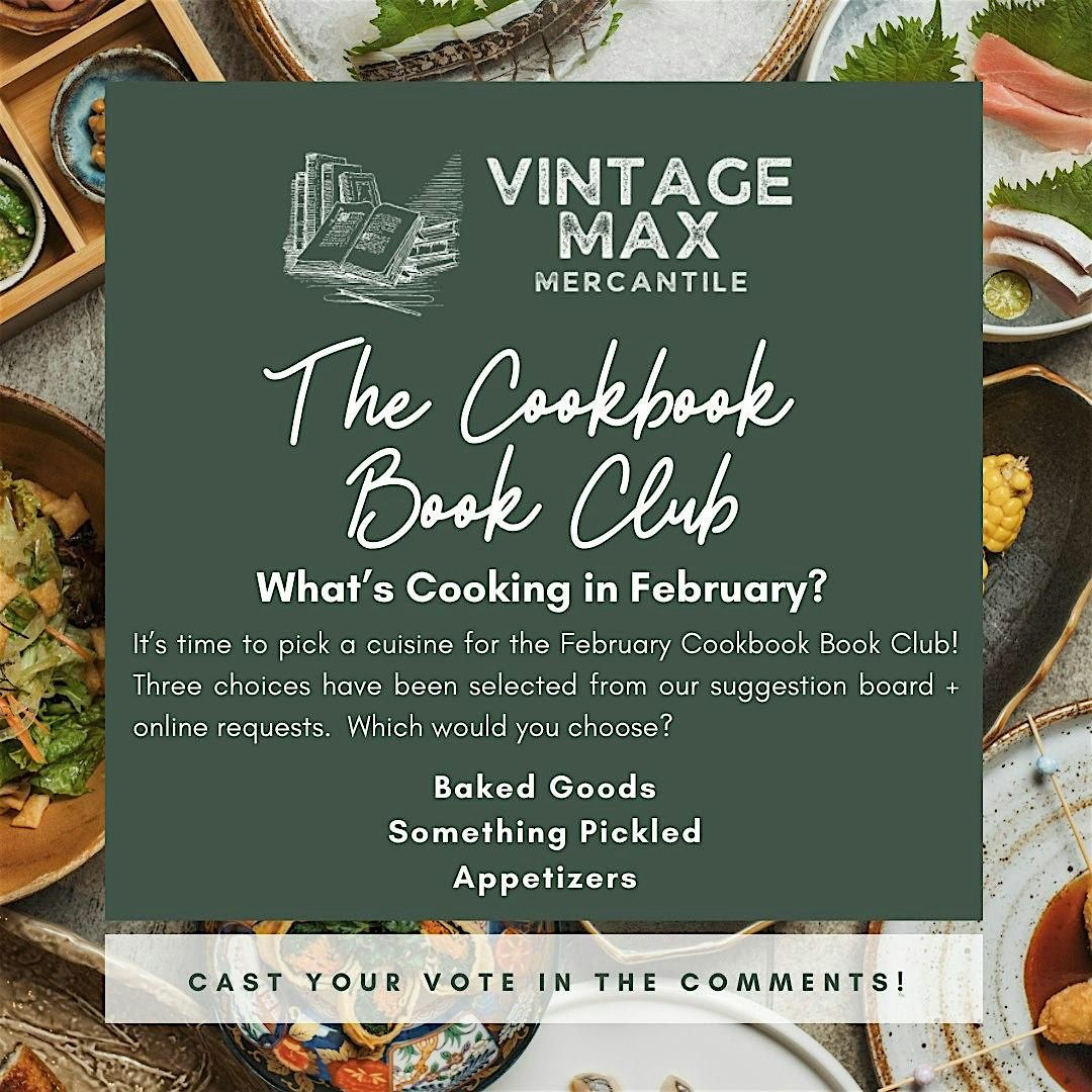 Meeting 2: Cookbook Book Club