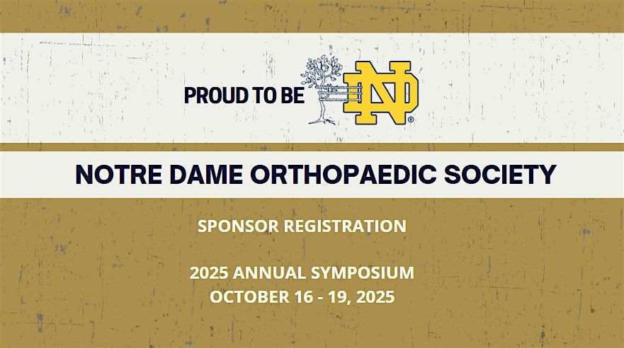 29th Annual Notre Dame Orthopaedic Symposium - Vendor Registration