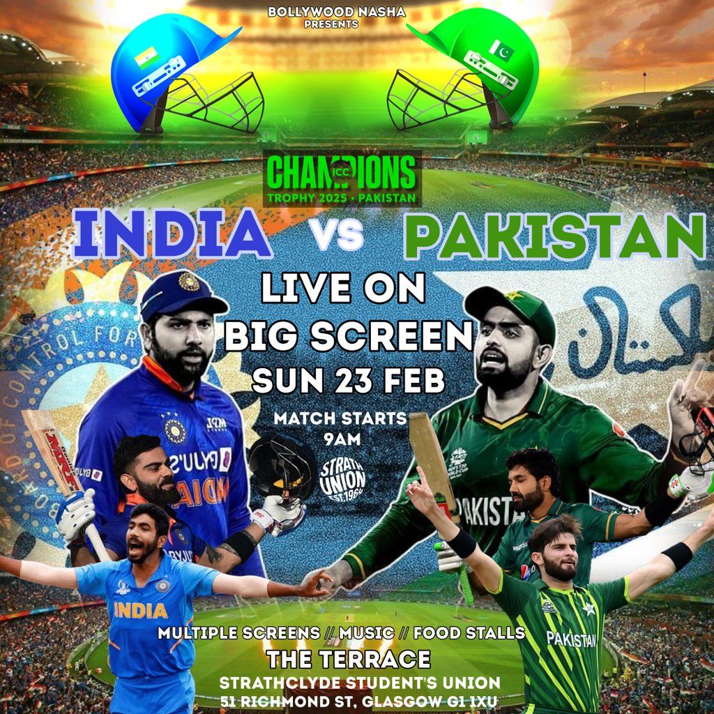 India vs Pakistan: Live on Big Screen: (SOLD OUT)