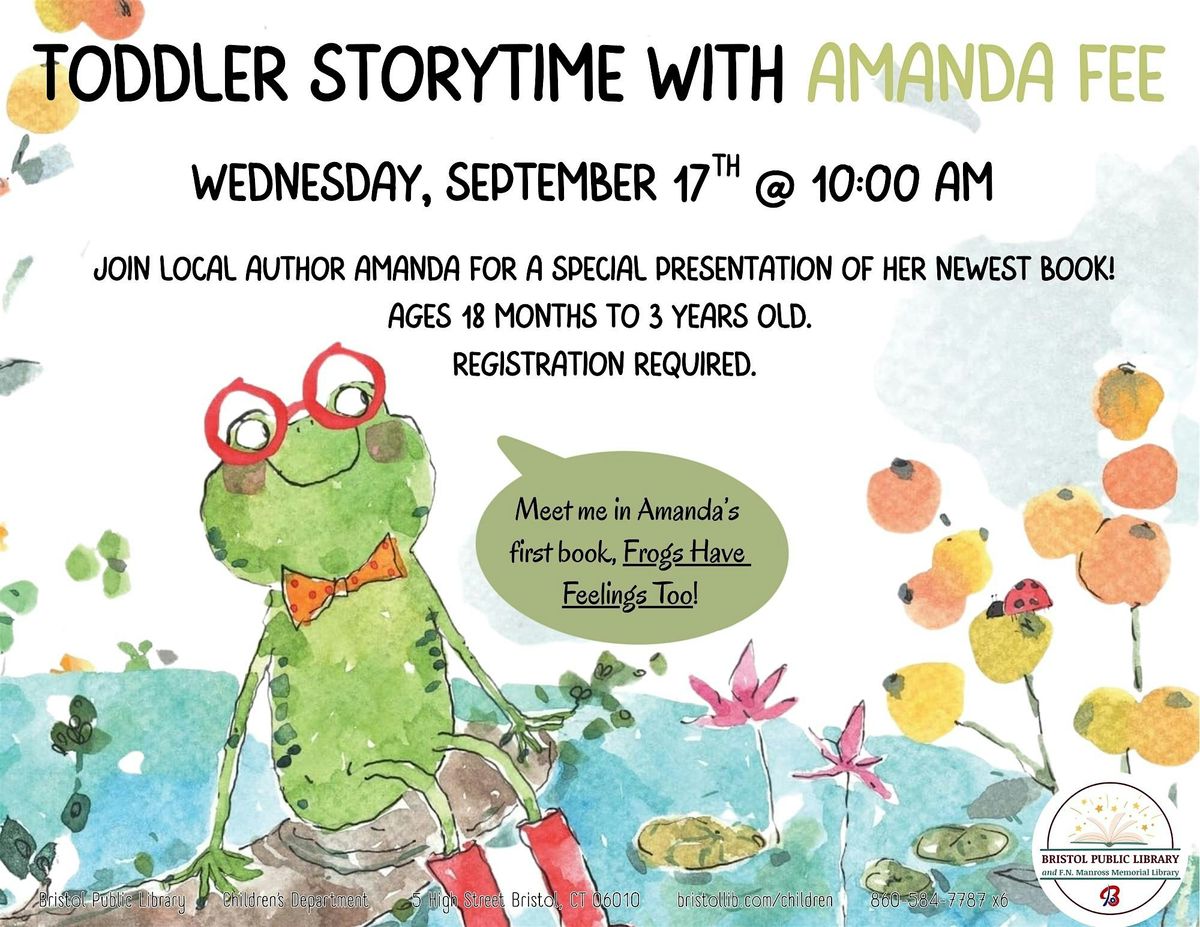 Toddler Storytime with Amanda Fee