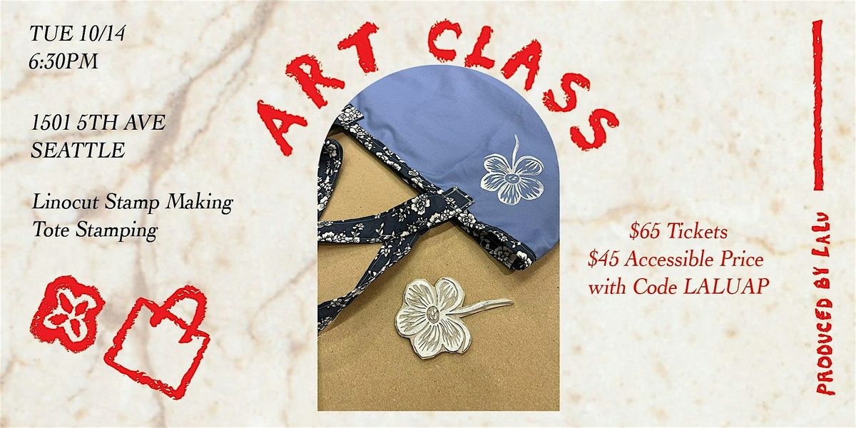 LALU ART CLASS | Linocut Stamp Making & Tote Printing