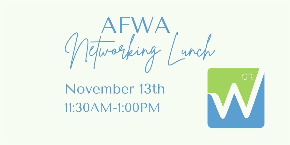 AFWA Networking Lunch at Condado