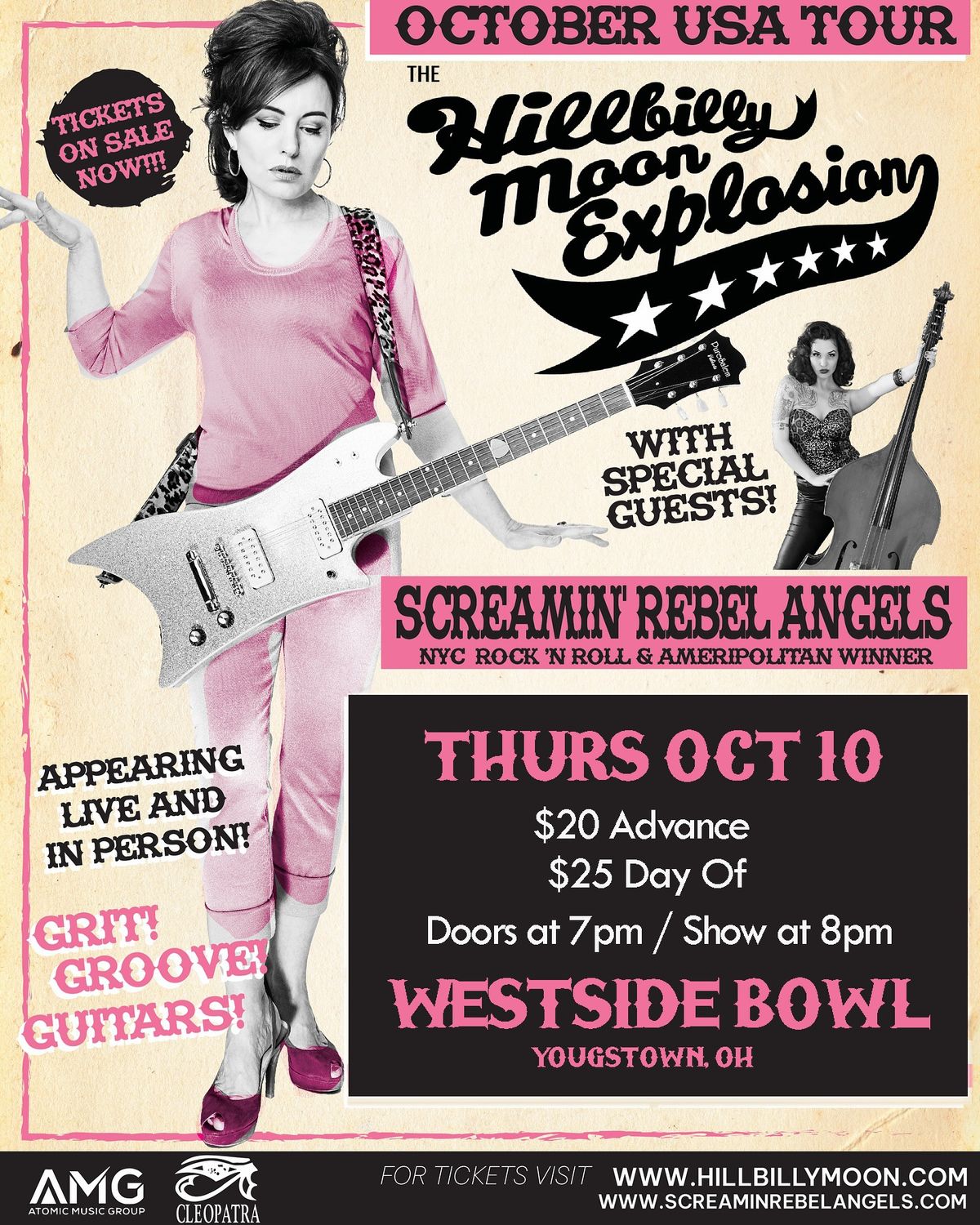 The Hillbilly Moon Explosion\/Screamin' Rebel Angels at the Westside Bowl