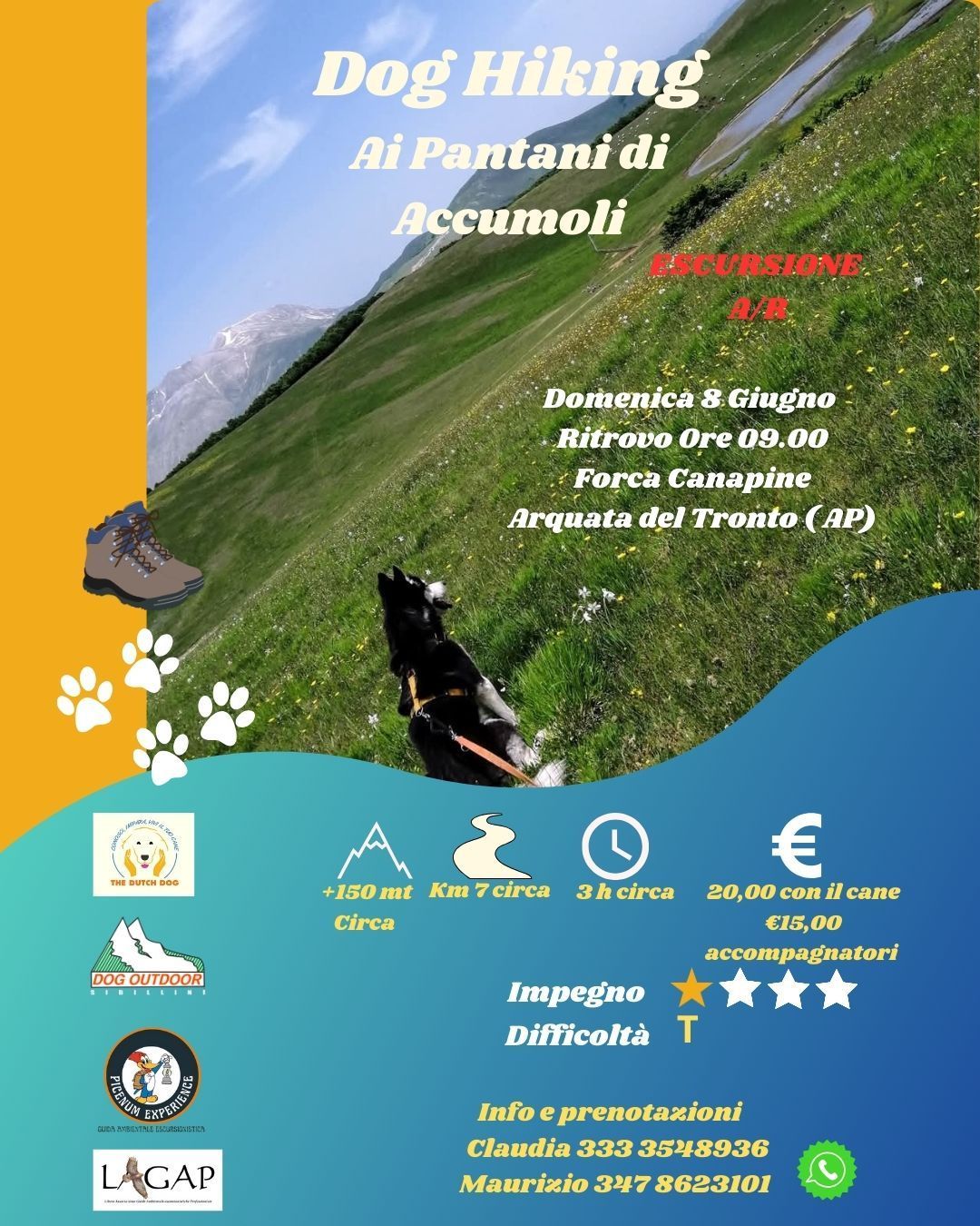 DOG HIKING AI PANTANI DI ACCUMOLI