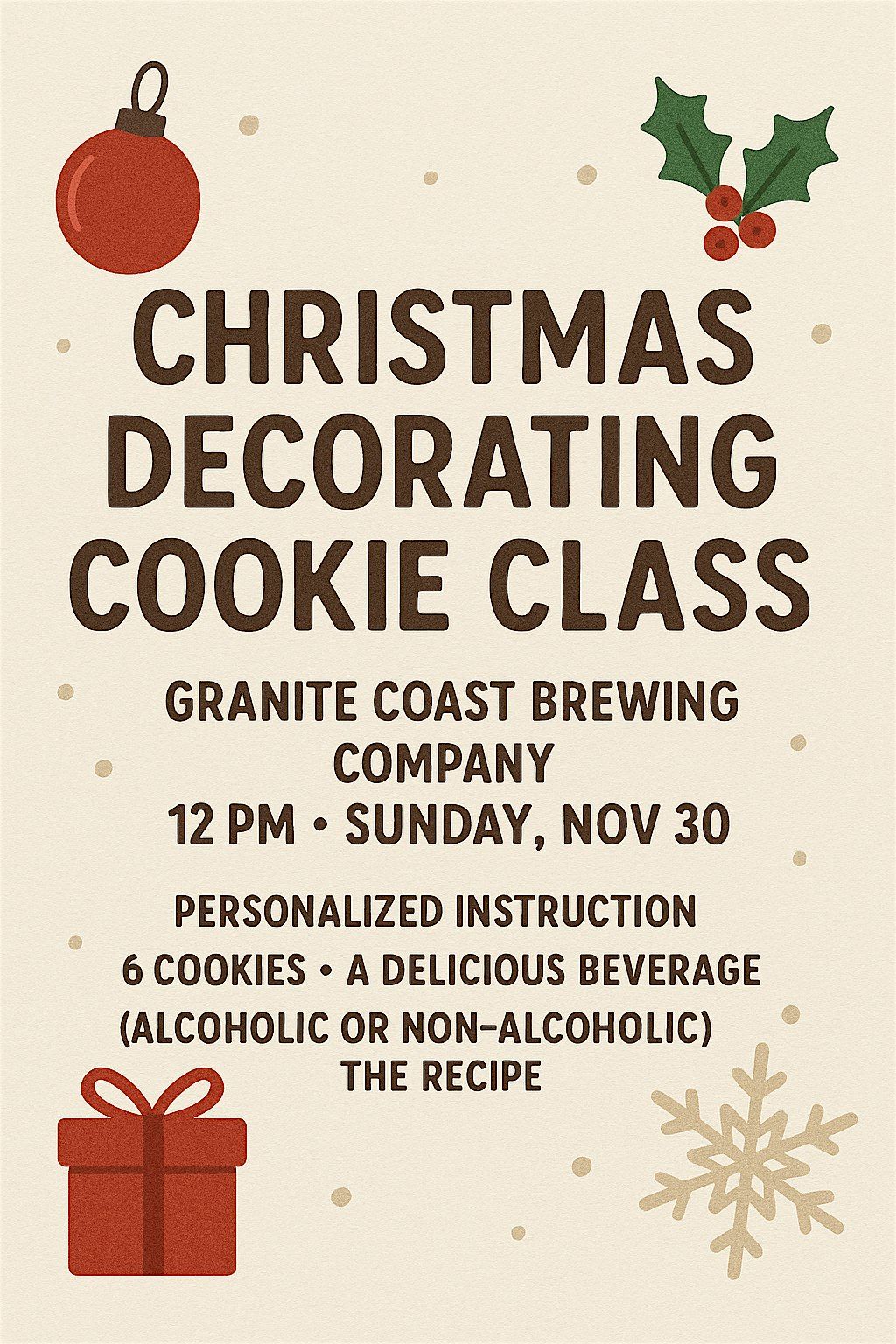 Christmas Cookie Decorating Class