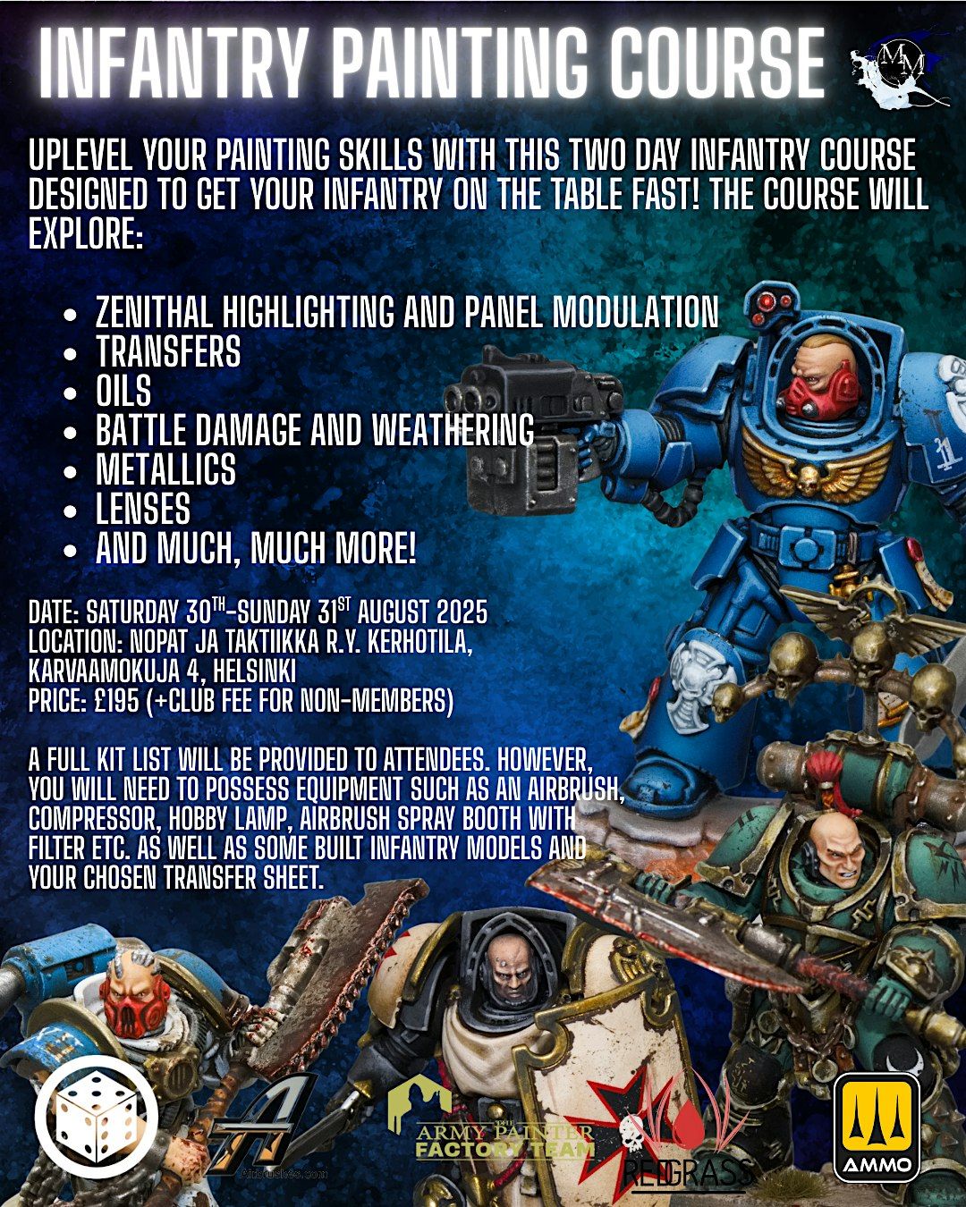 INFANTRY PAINTING COURSE WITH MEDDERS' MINIATURES (Finland - Helsinki)