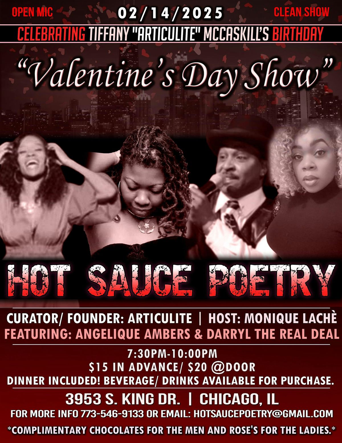 Valentine's Spoken Word & Poetically Comedy Clean show