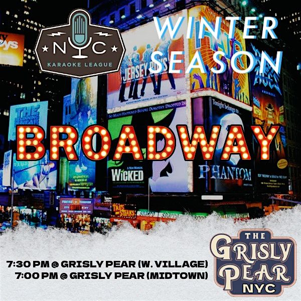 NYC Karaoke League - BROADWAY SING