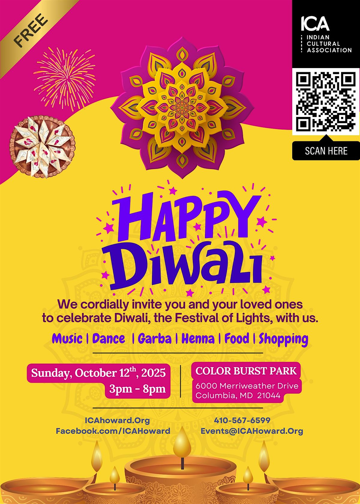 Diwali & Garba - Free Admission!
